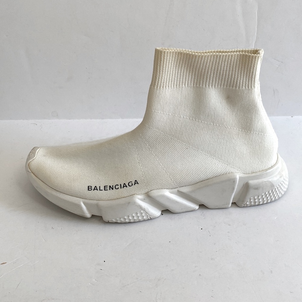 BALENCIAGA 💯 white socks sneakers (43)
